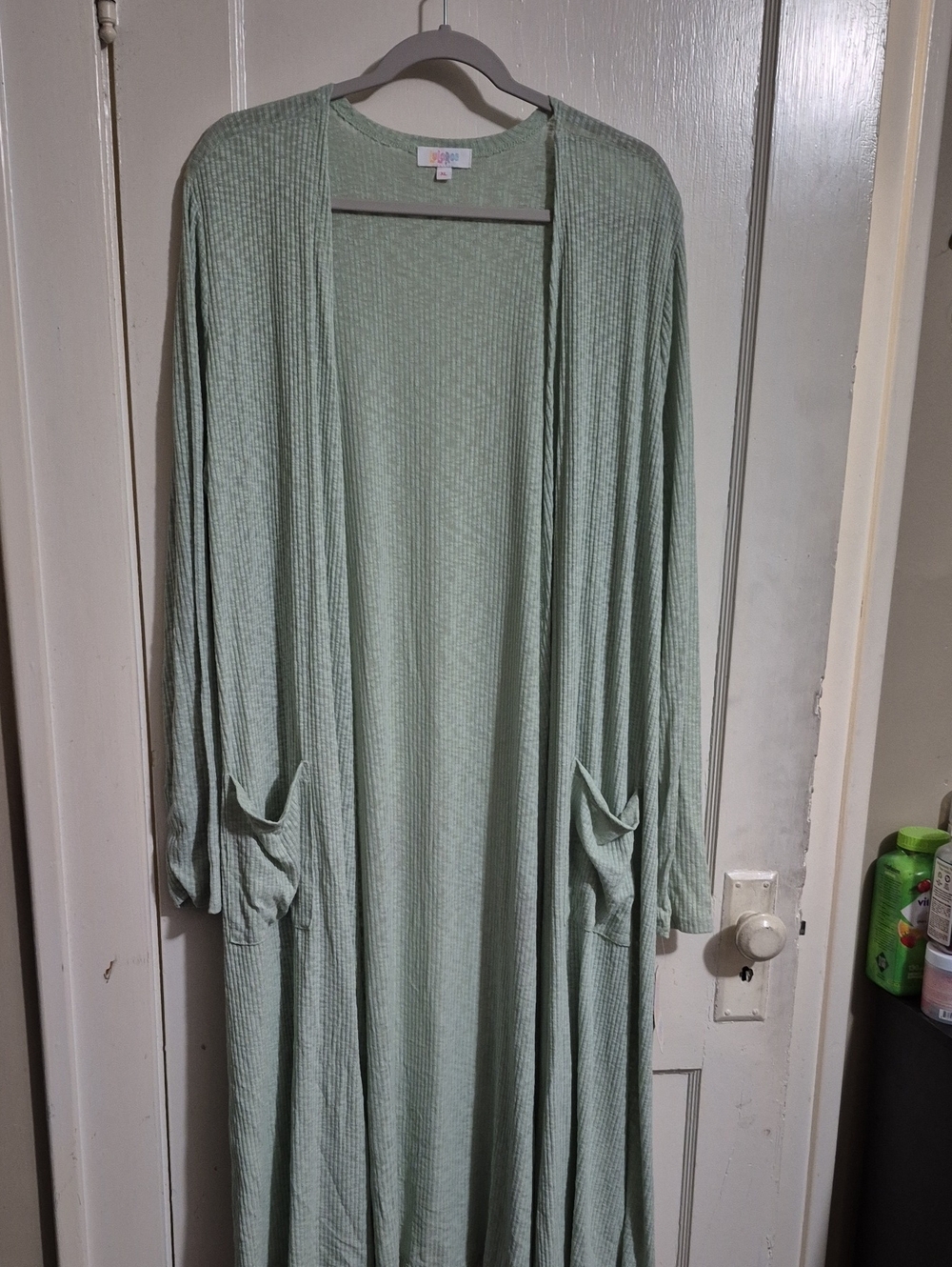 LuLaRoe Mint Green Long Open-Front Cardigan